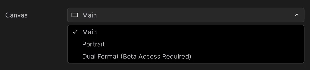Dual Format Option