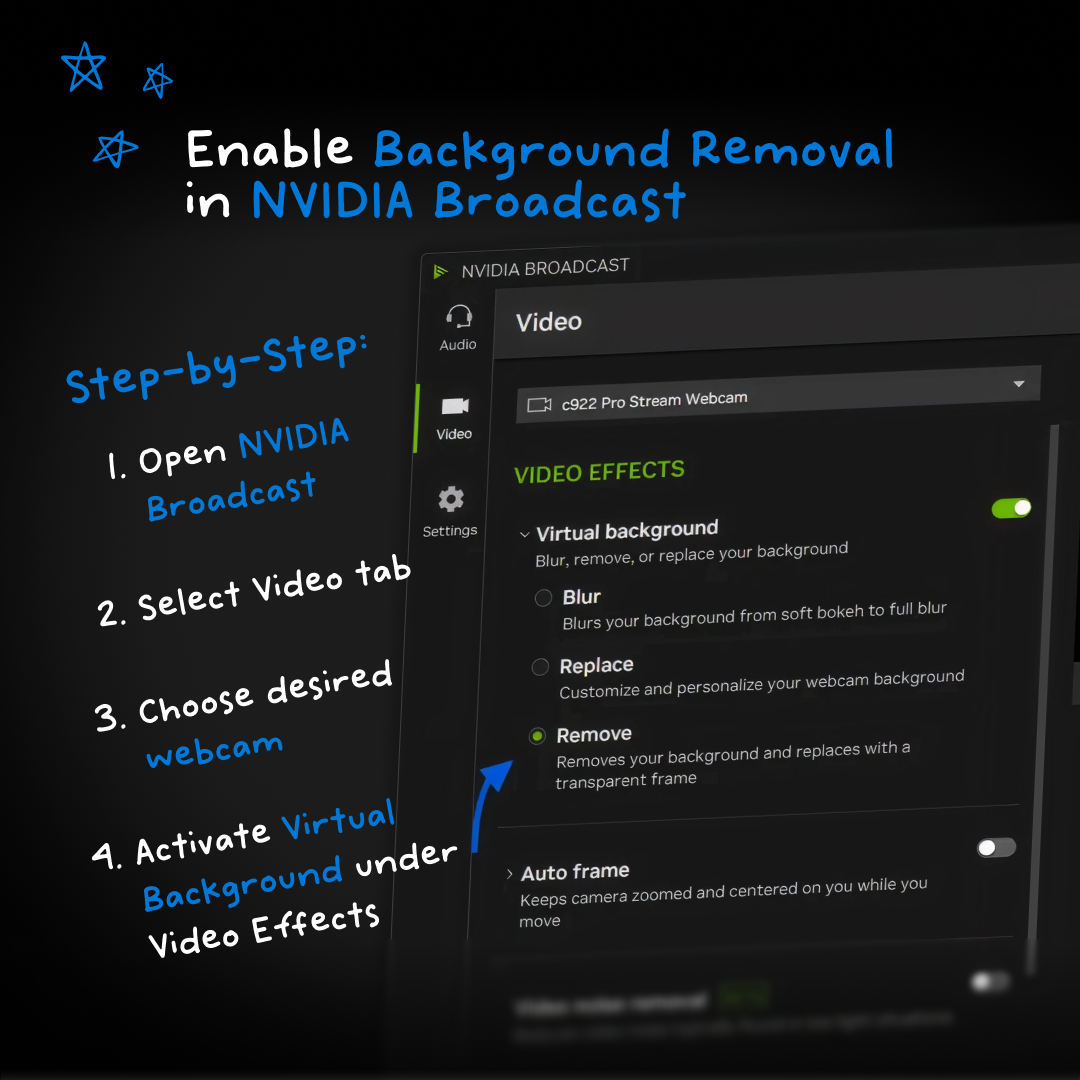 Remove Webcam Background for Streaming and Video Calls