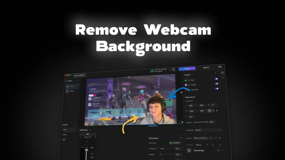 Remove Webcam Background for Streaming and Video Calls