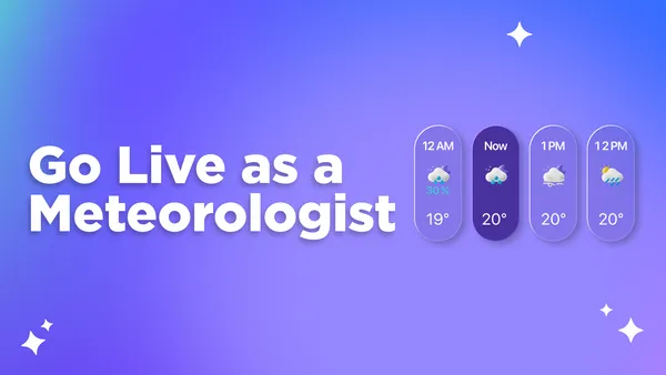How to Go Live as a Weather Broadcaster Using Meld Studio
