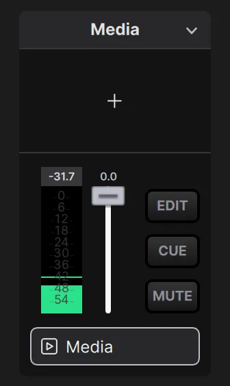 Media source audio track