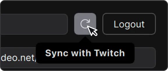 Sync with Twitch