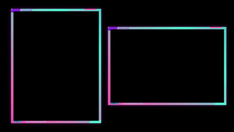 Cyberpunk Webcam Border