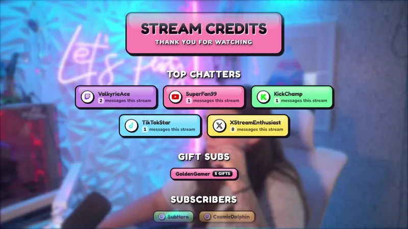 End of Stream Credits