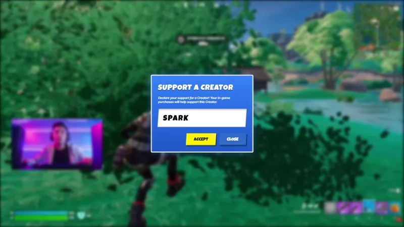 Epic Creator Code Pop-Up Widget for Fortnite Streamers