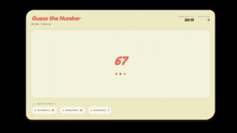 Guess The Number