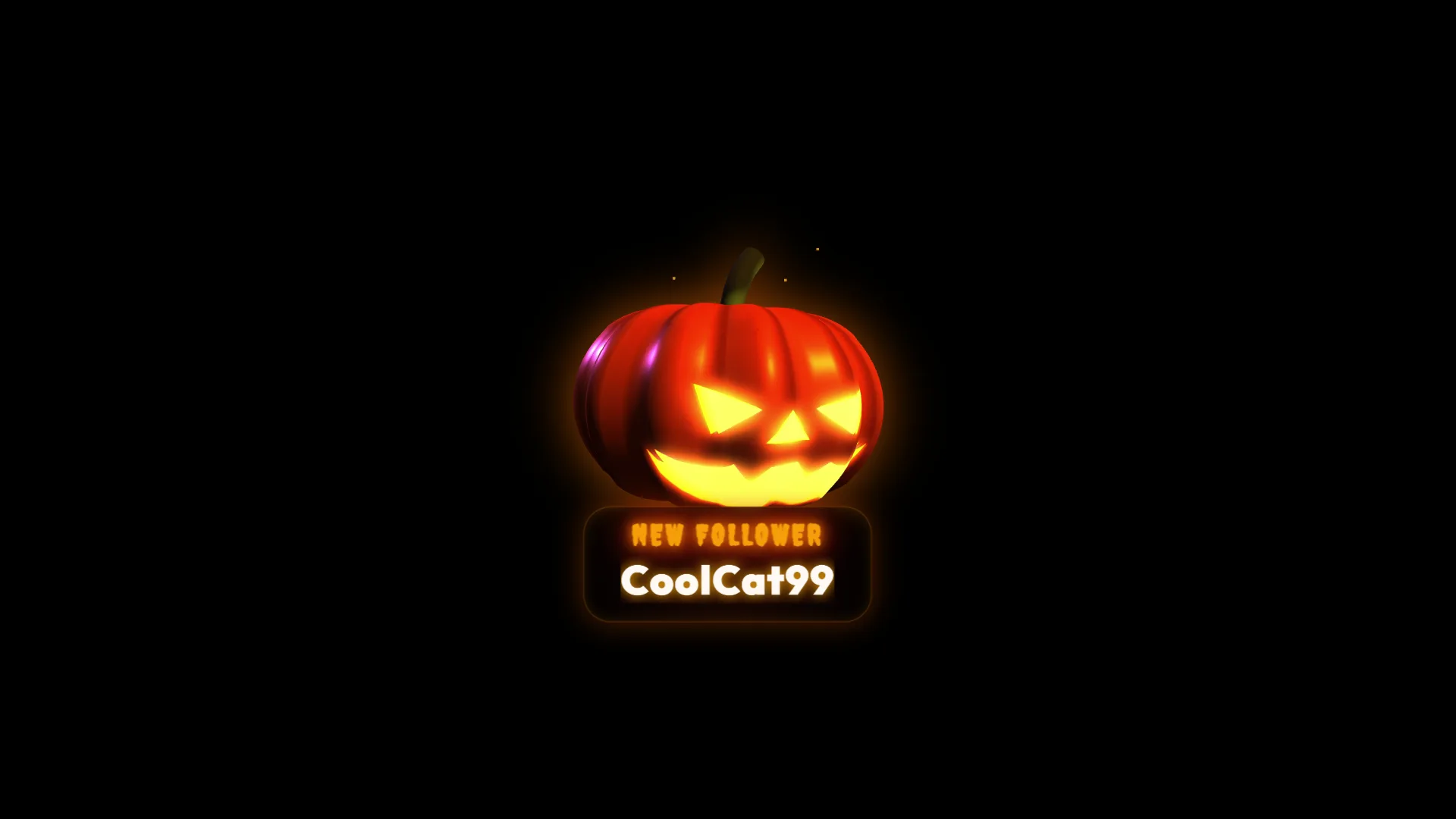 Jack O'Lantern Follower Alert