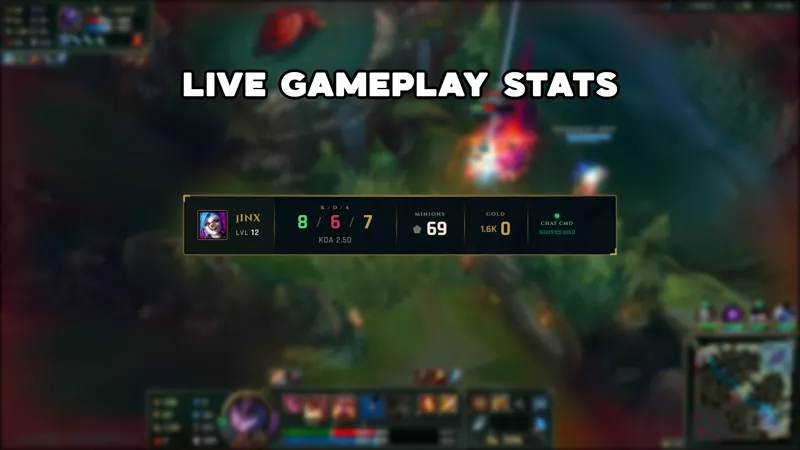 League of Legends Live Gameplay Stats