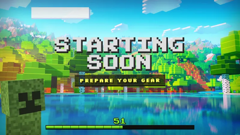 Minecraft Creeper Starting Soon