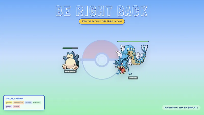 Pokemon Gym Battle BRB