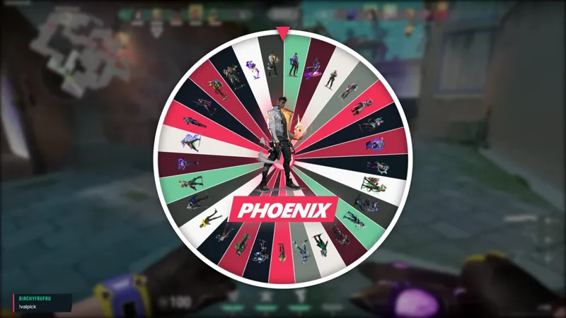 Valorant Character Pick Wheel Widget