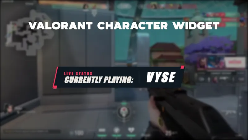 Valorant Currently Playing Character Overlay