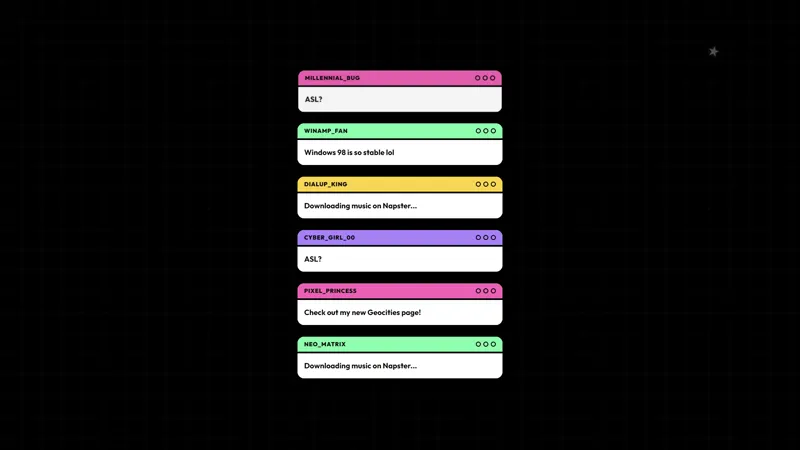 Y2K Chat Overlay