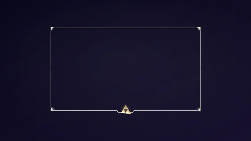 Zelda Triforce Webcam Frame
