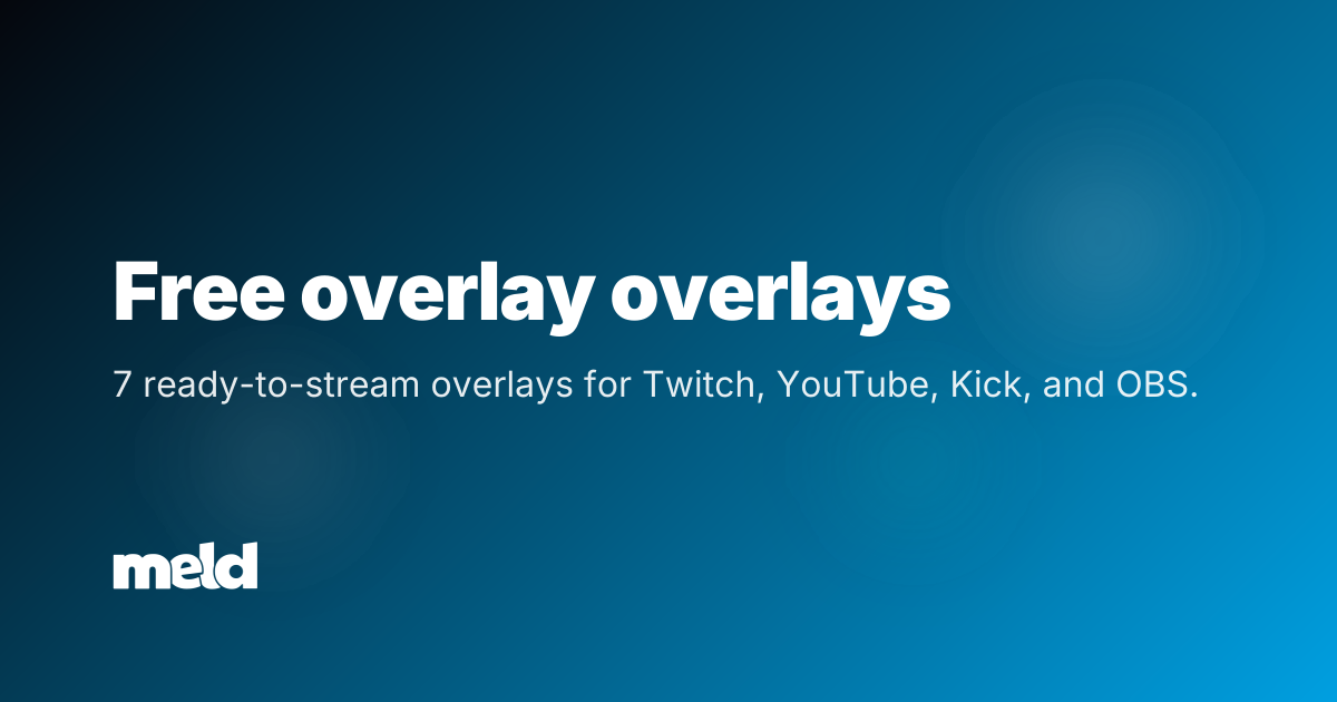 Carrow Overlay Free overlays for Twitch, YouTube & Kick | Meld Studio